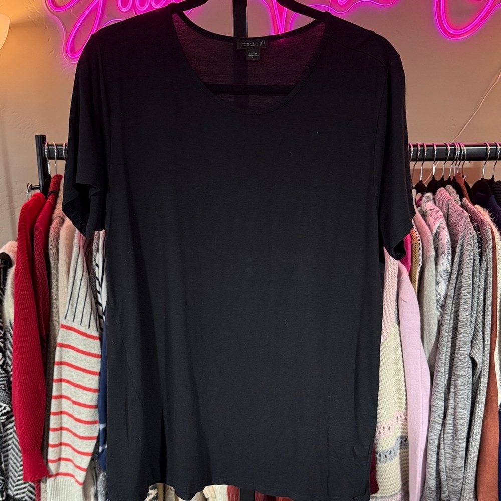 J. Jill Classic Black Top Wearever Collection